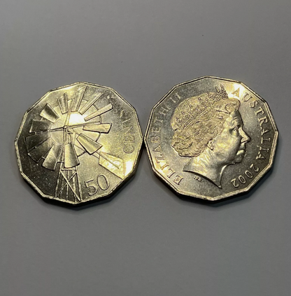 2002 Fifty Cent Coin - Year of the Outback - Uncirculated
