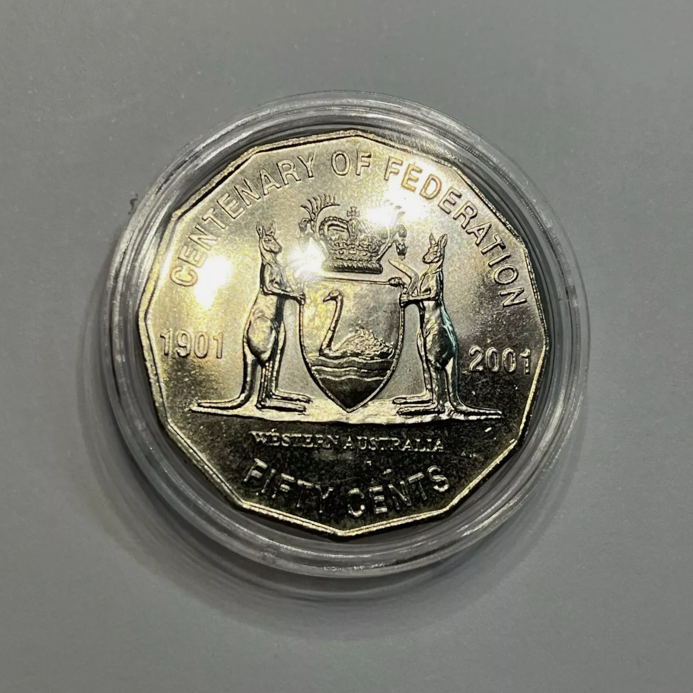 2001 Western Australia Centenary of Federation 50 Cent - Uncirculated