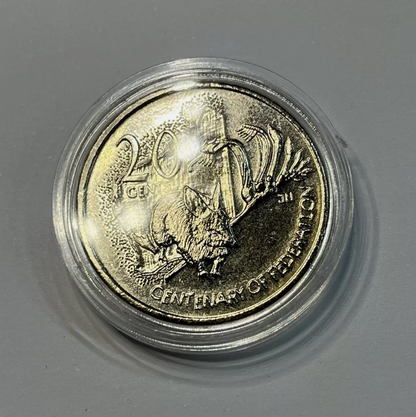 2001 Western Australia Centenary of Federation 20 Cent - Uncirculated