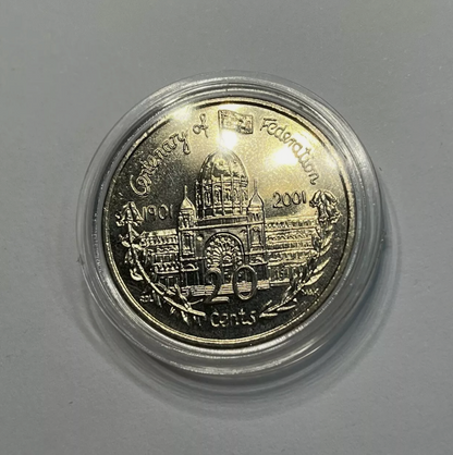2001 Victoria Centenary of Federation 20 Cent - Uncirculated