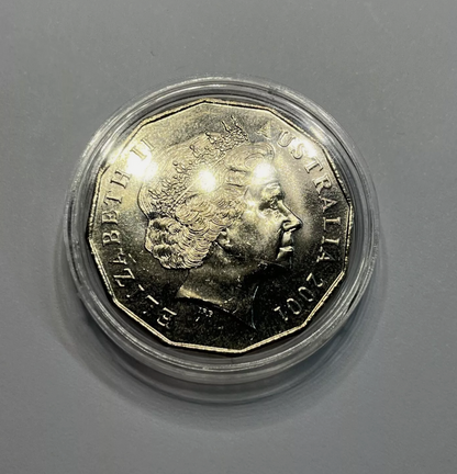 2001 Tasmania Centenary of Federation 50 Cent - Uncirculated