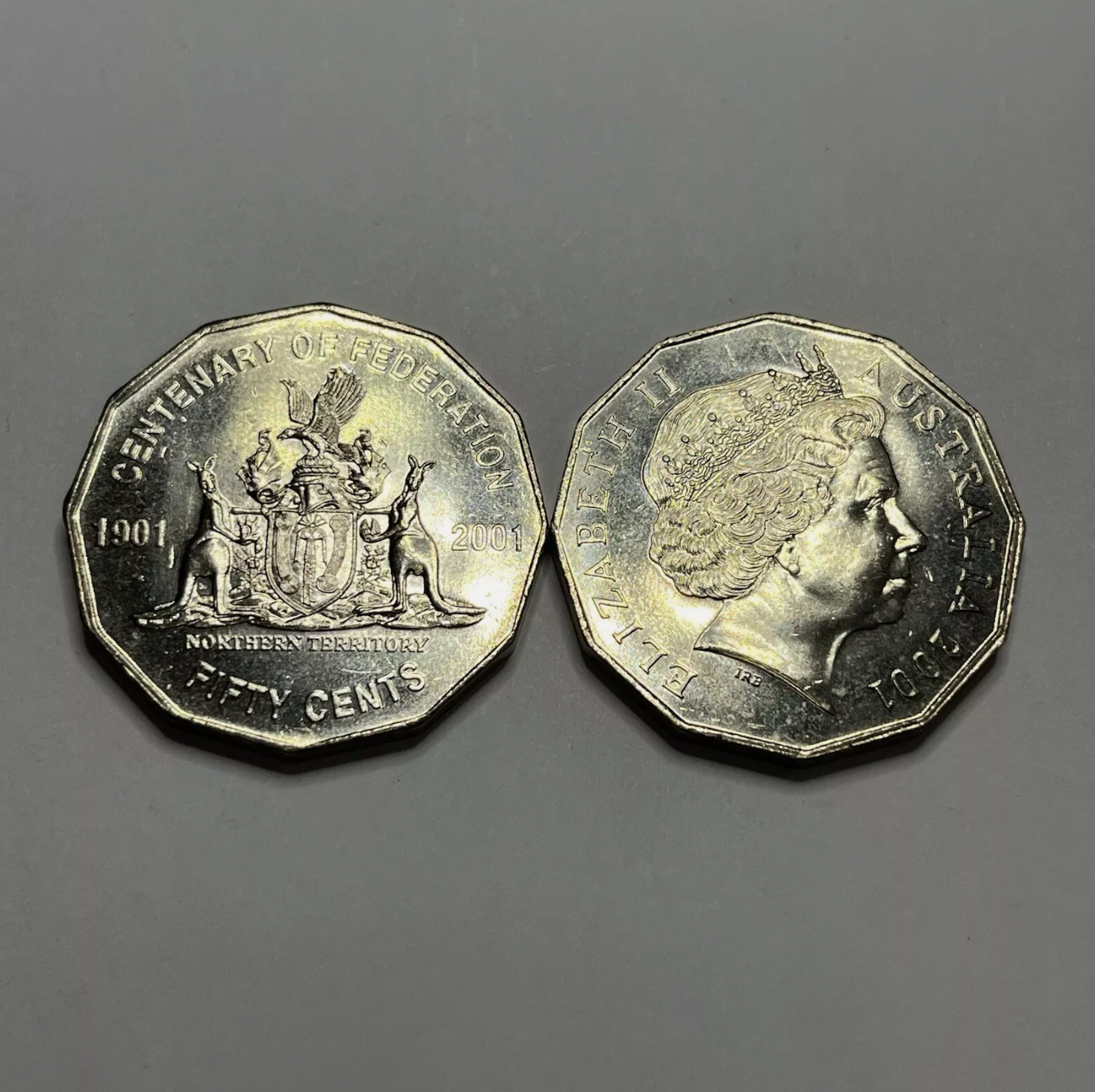2001 Northern Territory Centenary of Federation 50 Cent - Uncirculated