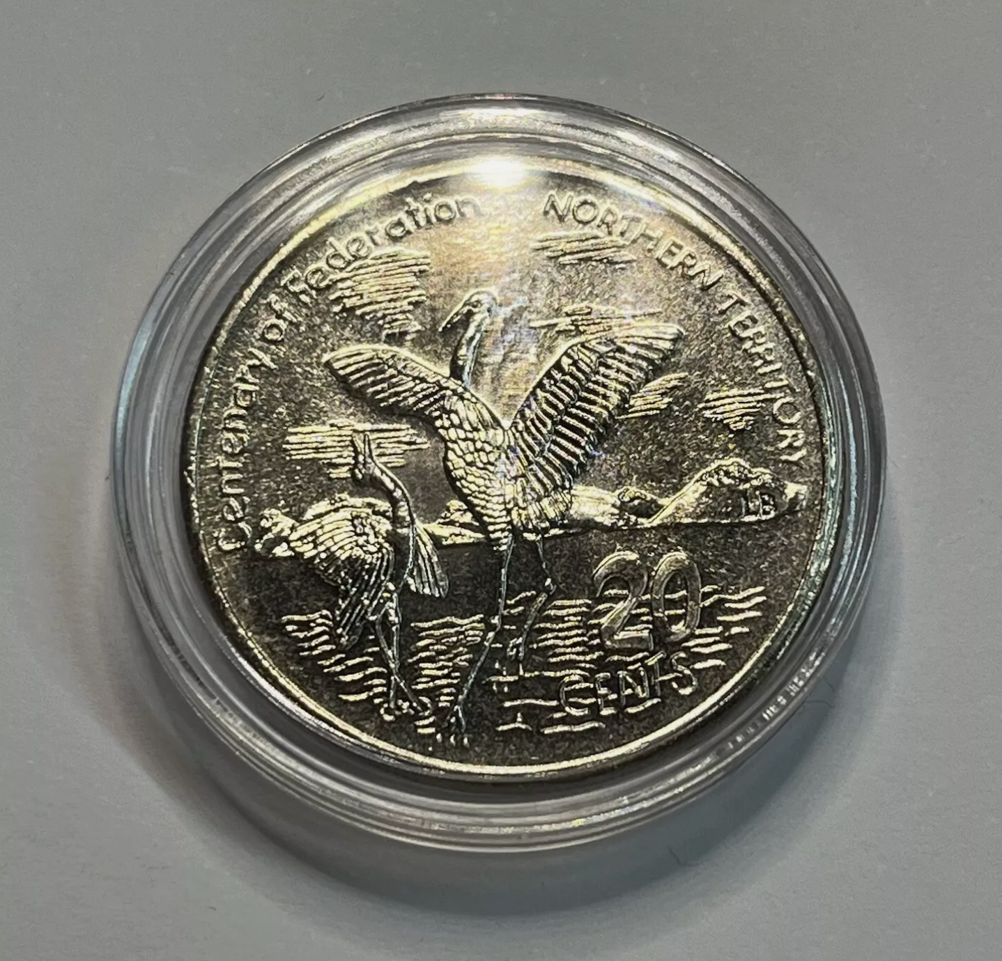 2001 Northern Territory Centenary of Federation 20 Cent - Uncirculated