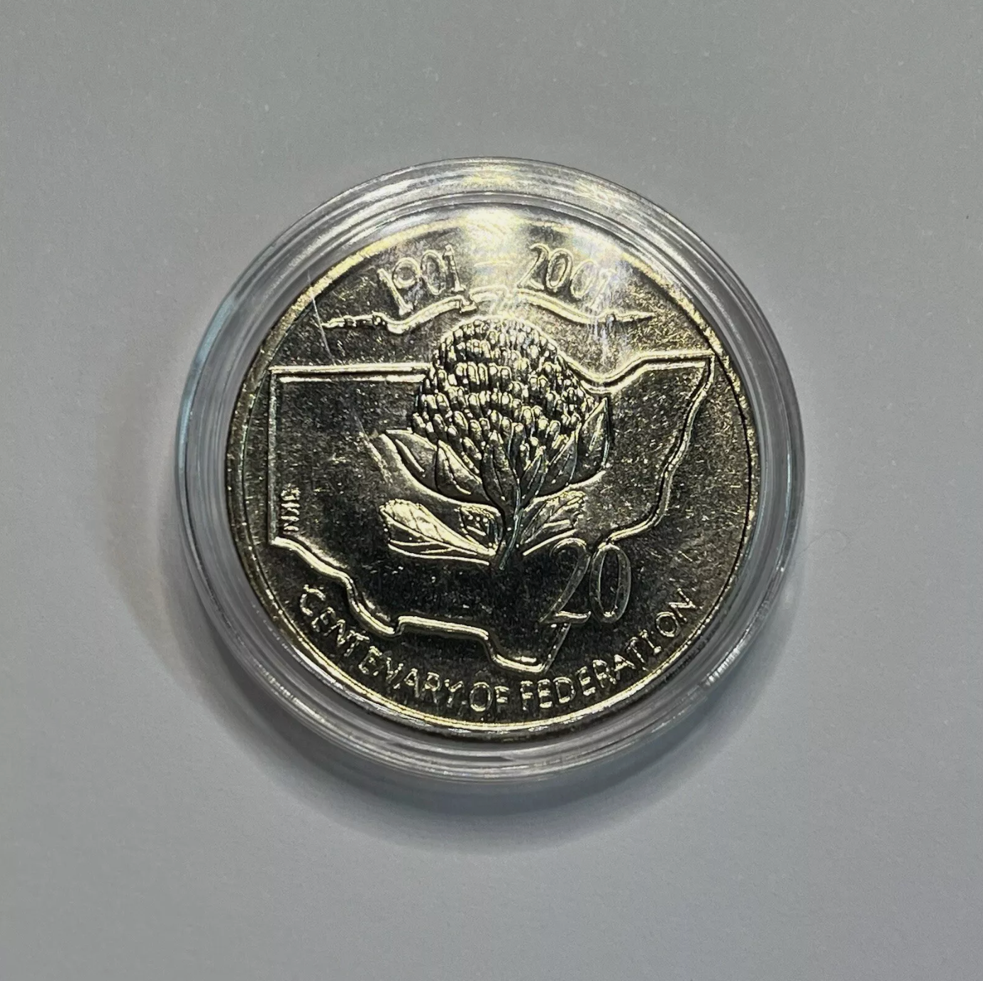 2001 New South Wales Centenary of Federation 20 Cent - Uncirculated