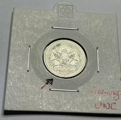 2001 Five Cent Coin - Flamingo Error - Uncirculated
