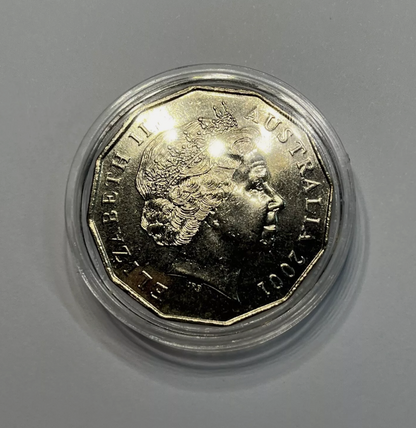 2001 Australian Capital Territory Centenary of Federation 50 Cent - Uncirculated