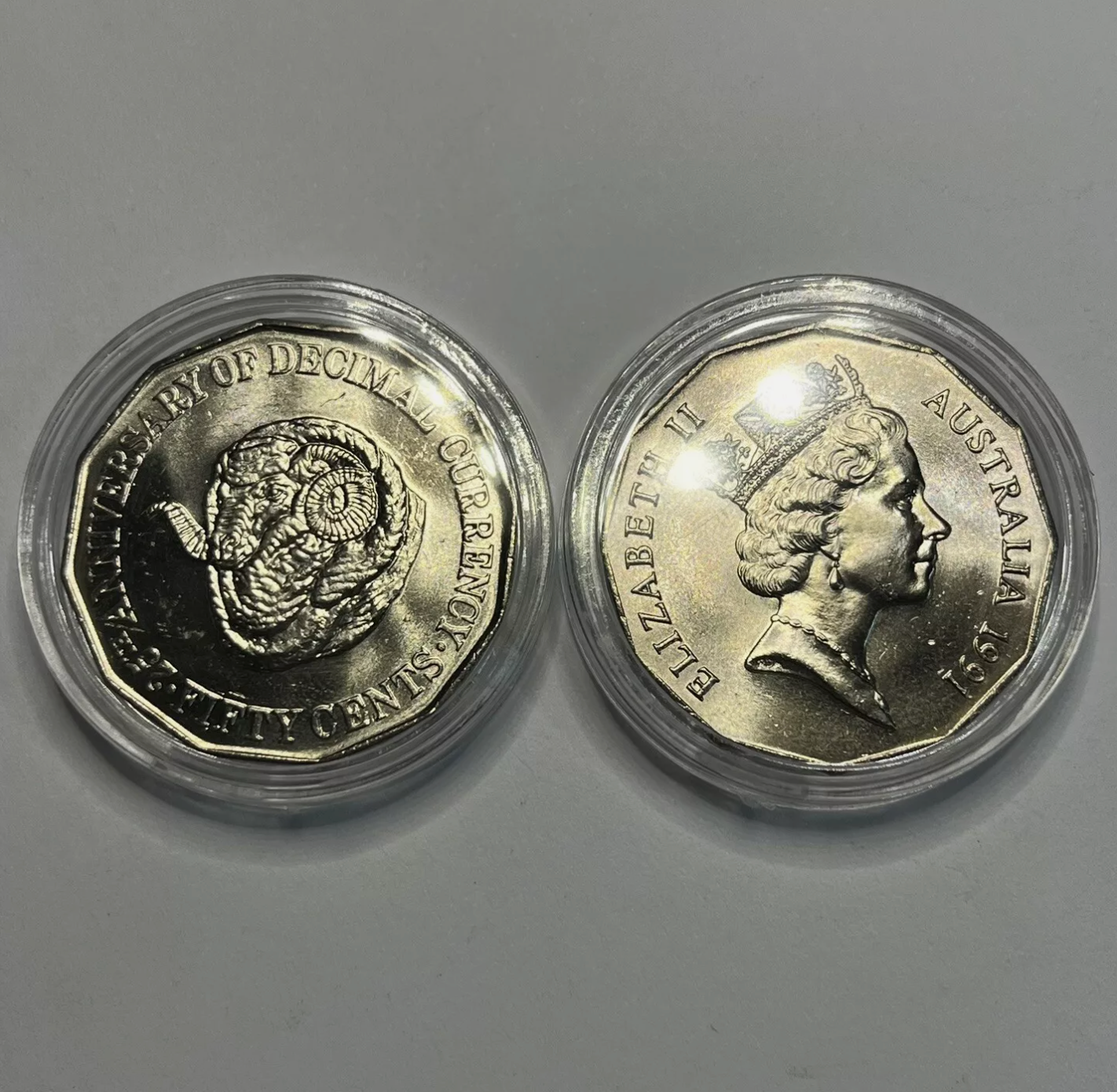1991 Rams Head 50 Cent - Uncirculated