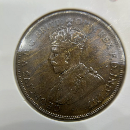 1925 Penny Coin - almost Extremely Fine