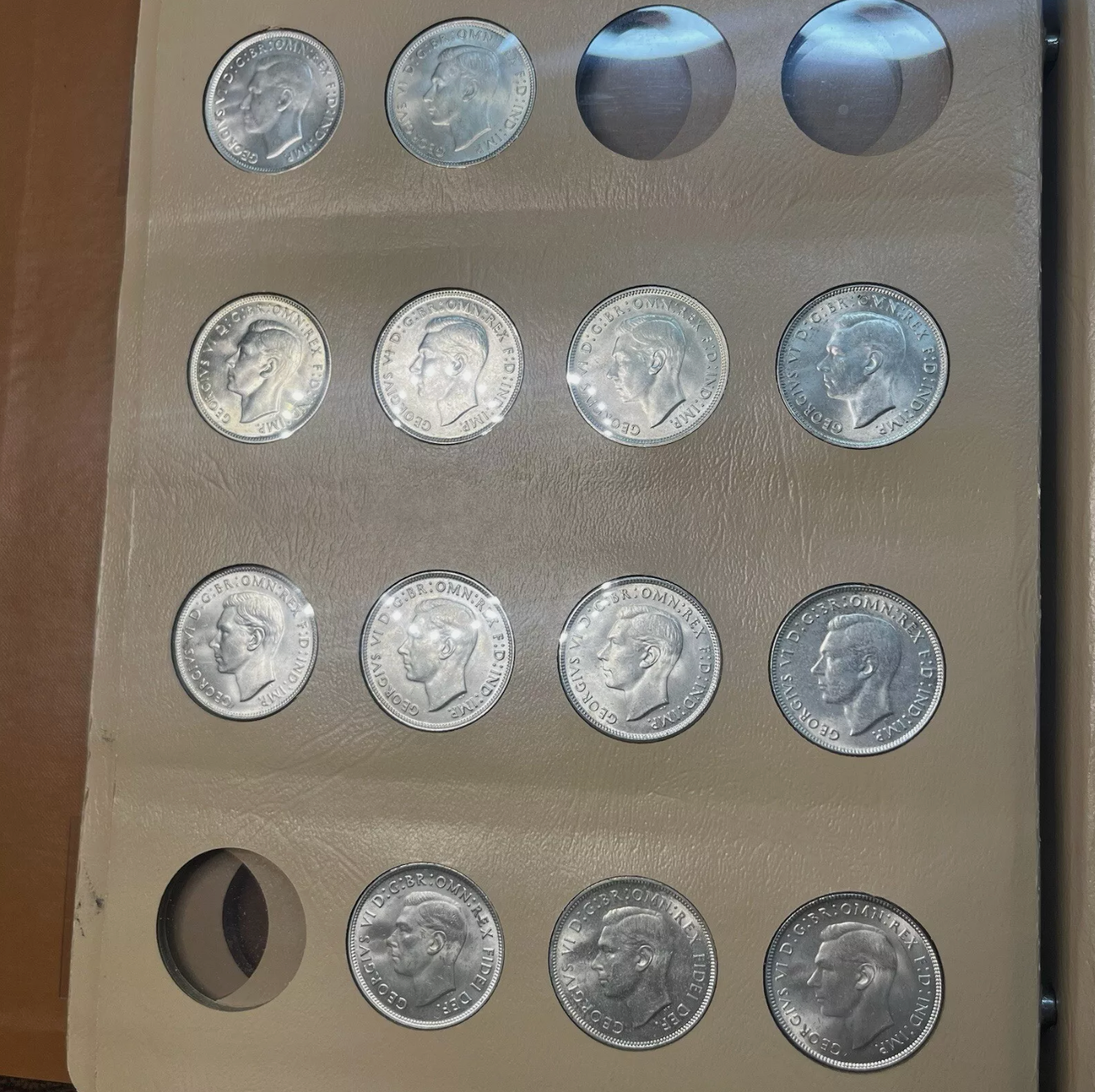 1940 to 1963 Florin Coin Date Set - Uncirculated