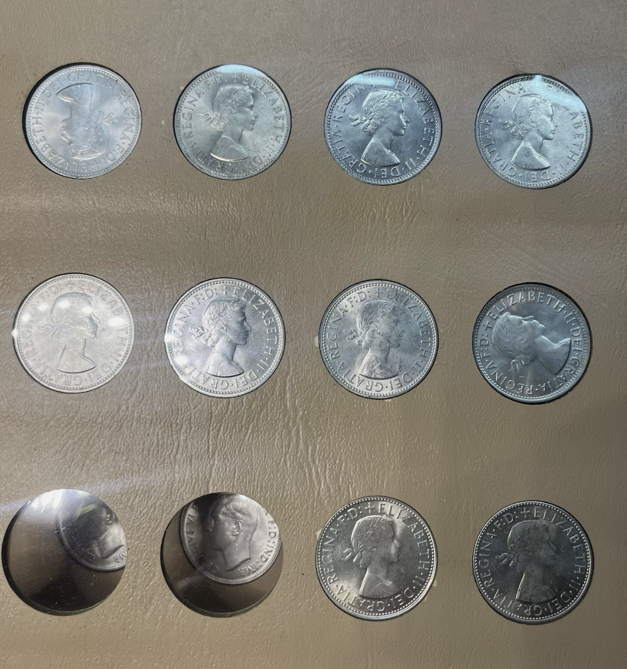 1940 to 1963 Florin Coin Date Set - Uncirculated