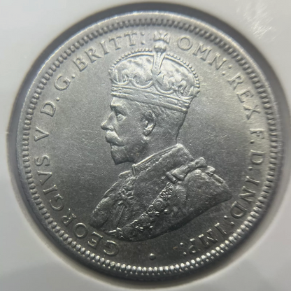 1924 Shilling Coin - almost Extremely Fine