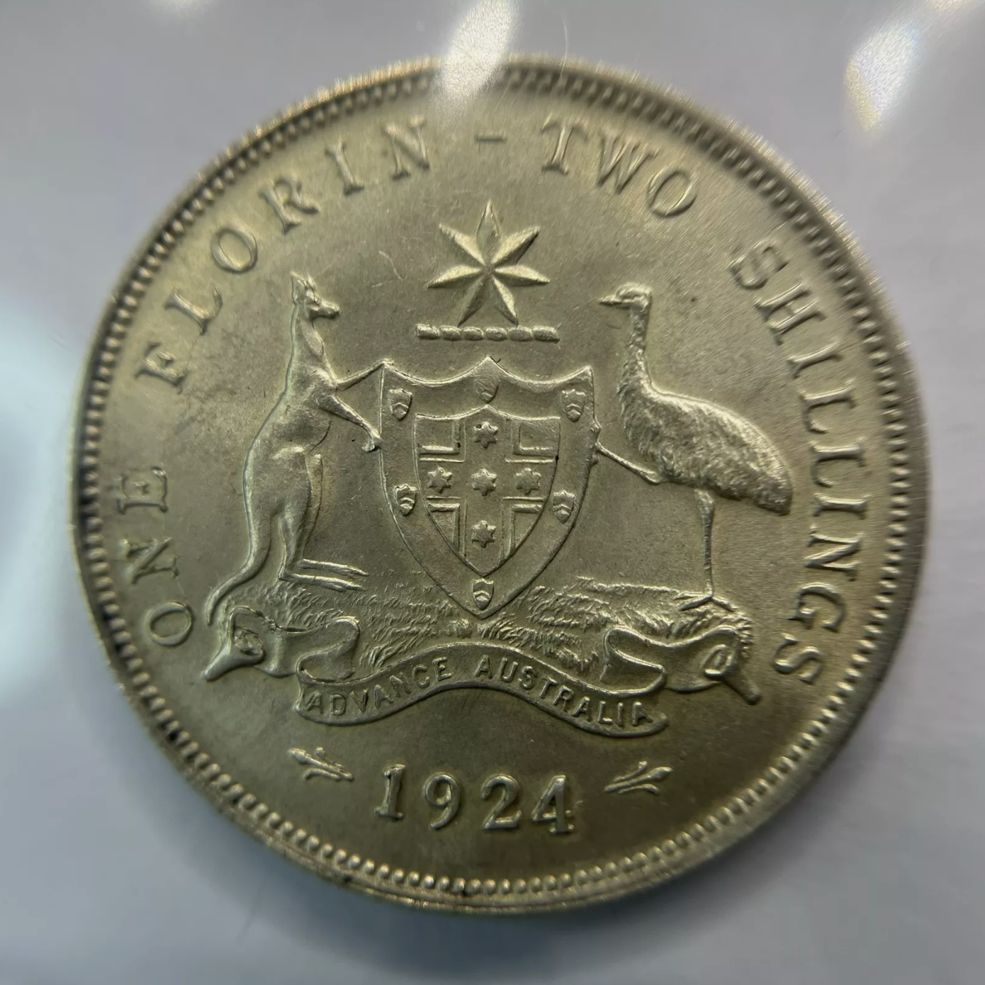 1924 Florin Coin - Choice Uncirculated Lustre