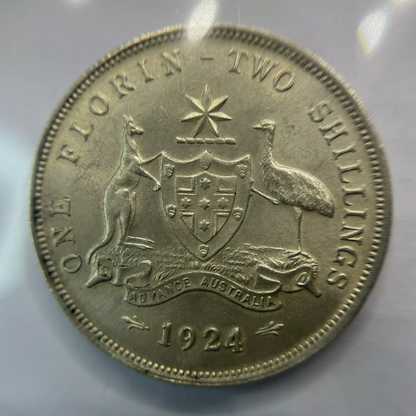 1924 Florin Coin - Choice Uncirculated Lustre