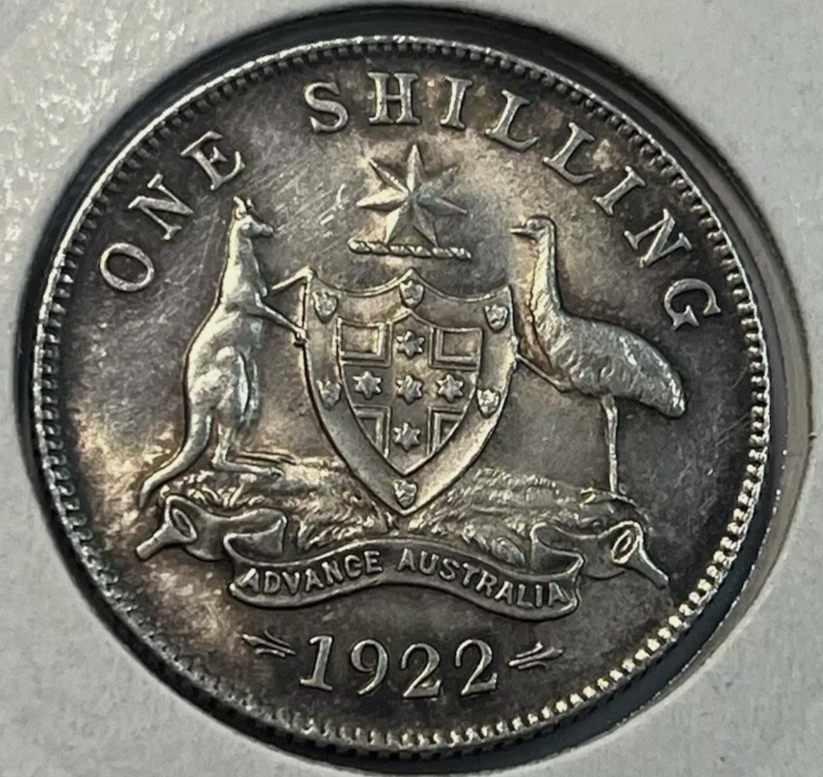 1922 Shilling Coin - Extremely Fine