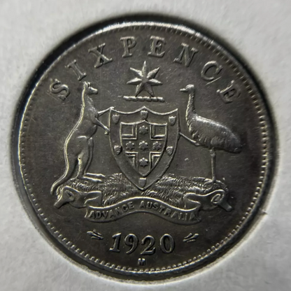 1920 Sixpence Coin - good Very Fine