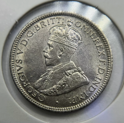 1916 Sixpence Coin - Almost Uncirculated