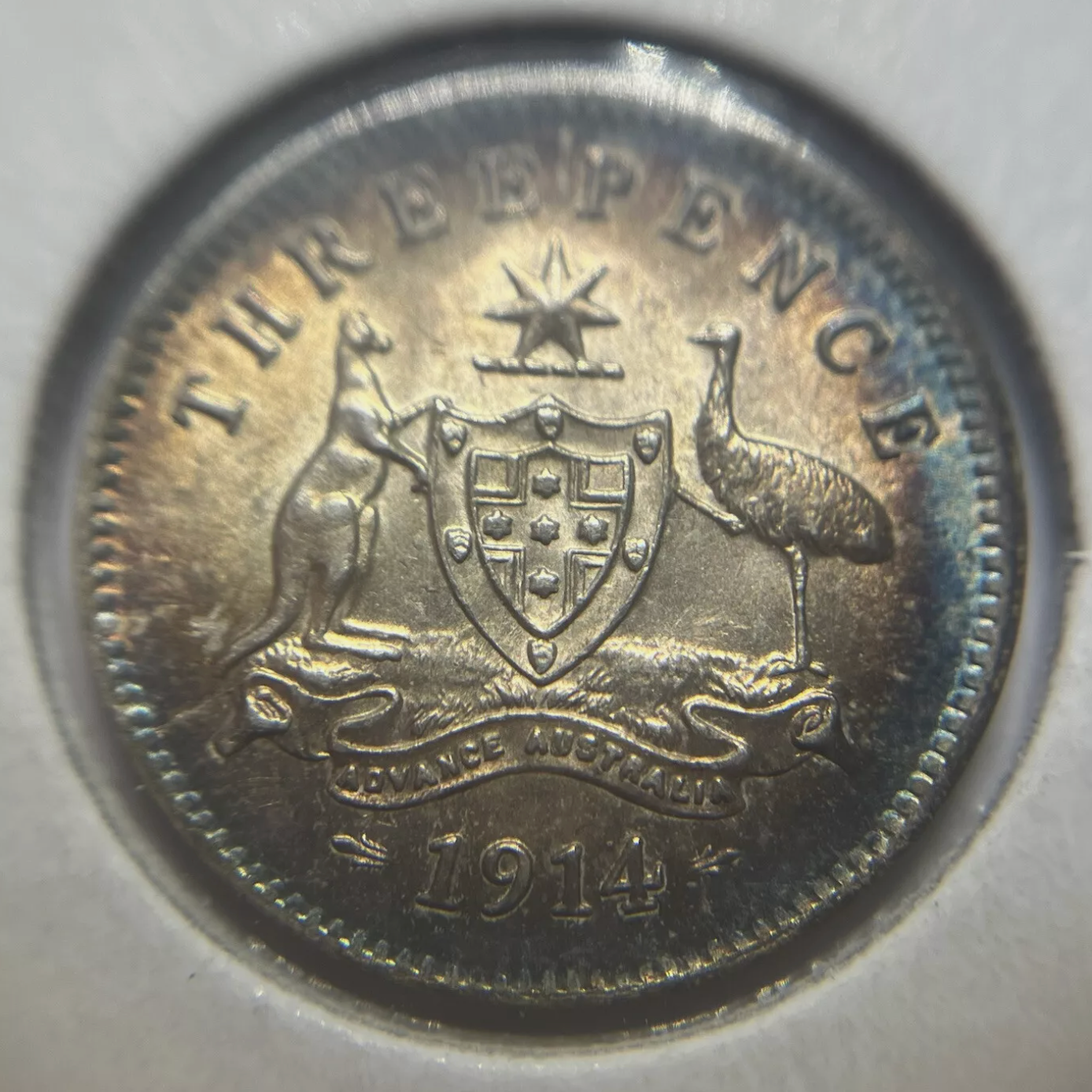 1914 Threepence Coin - Uncirculated