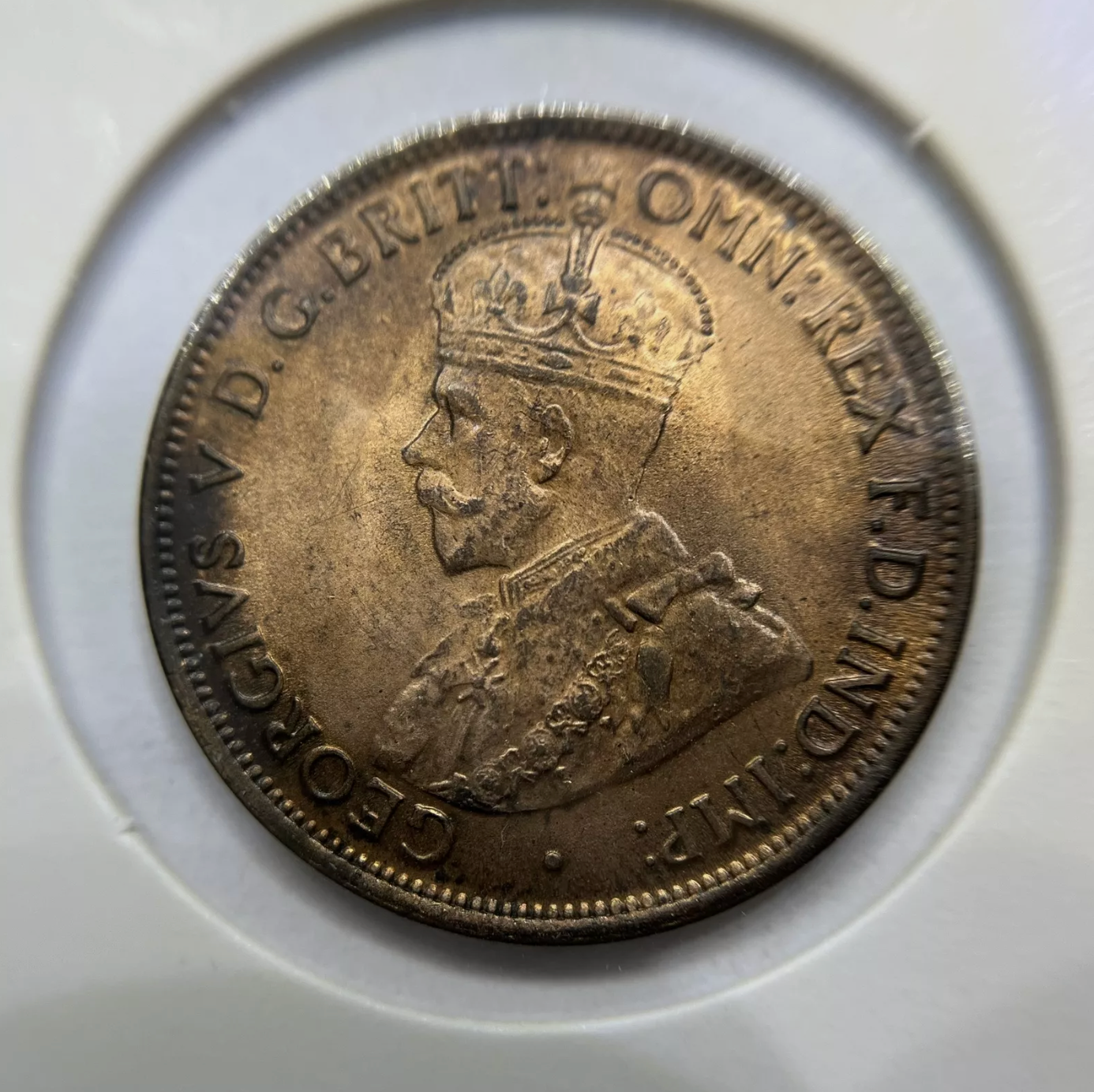 1912 H Half Penny Coin - Choice Uncirculated Lustrous