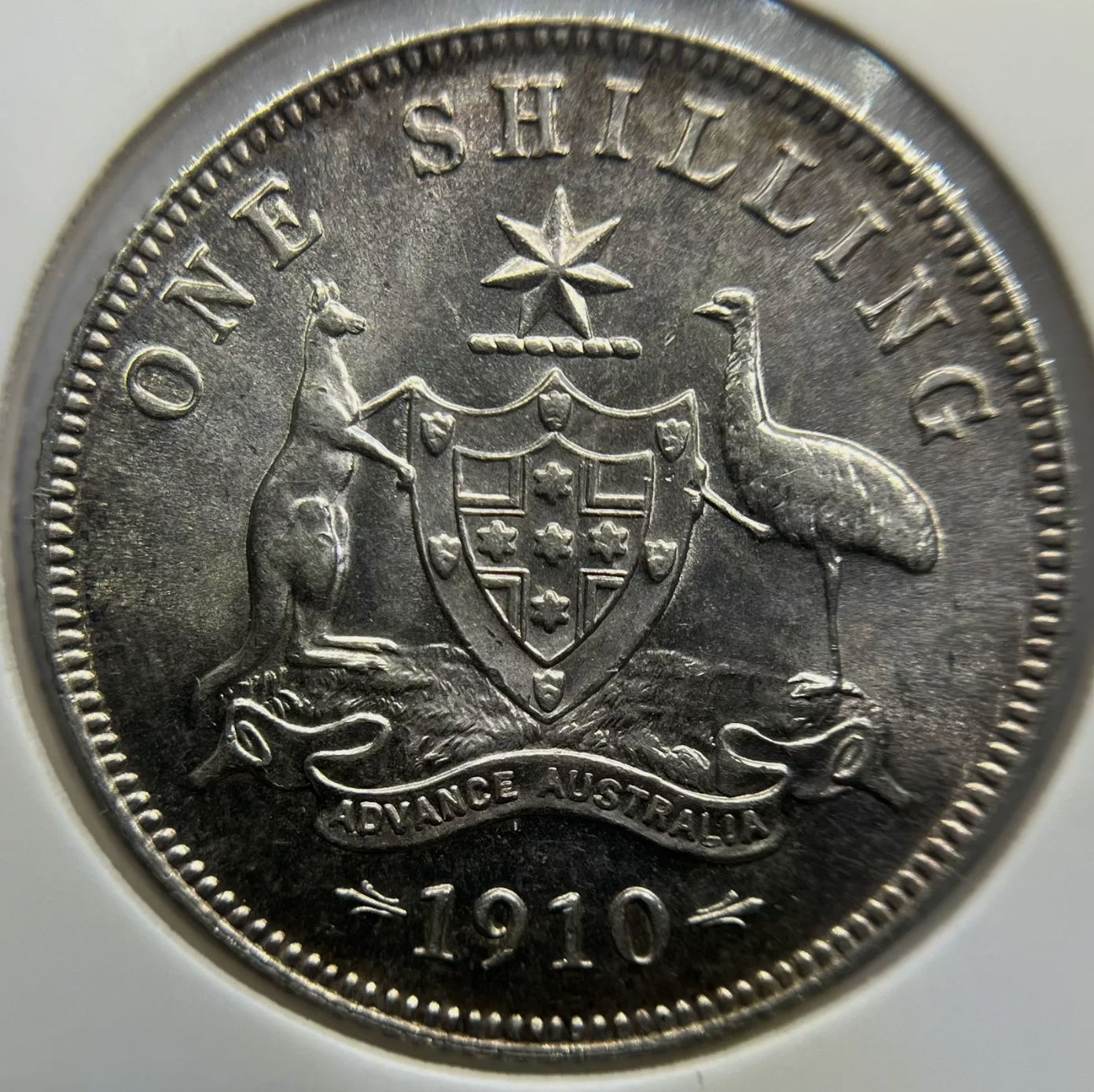 1910 Shilling Coin - Uncirculated