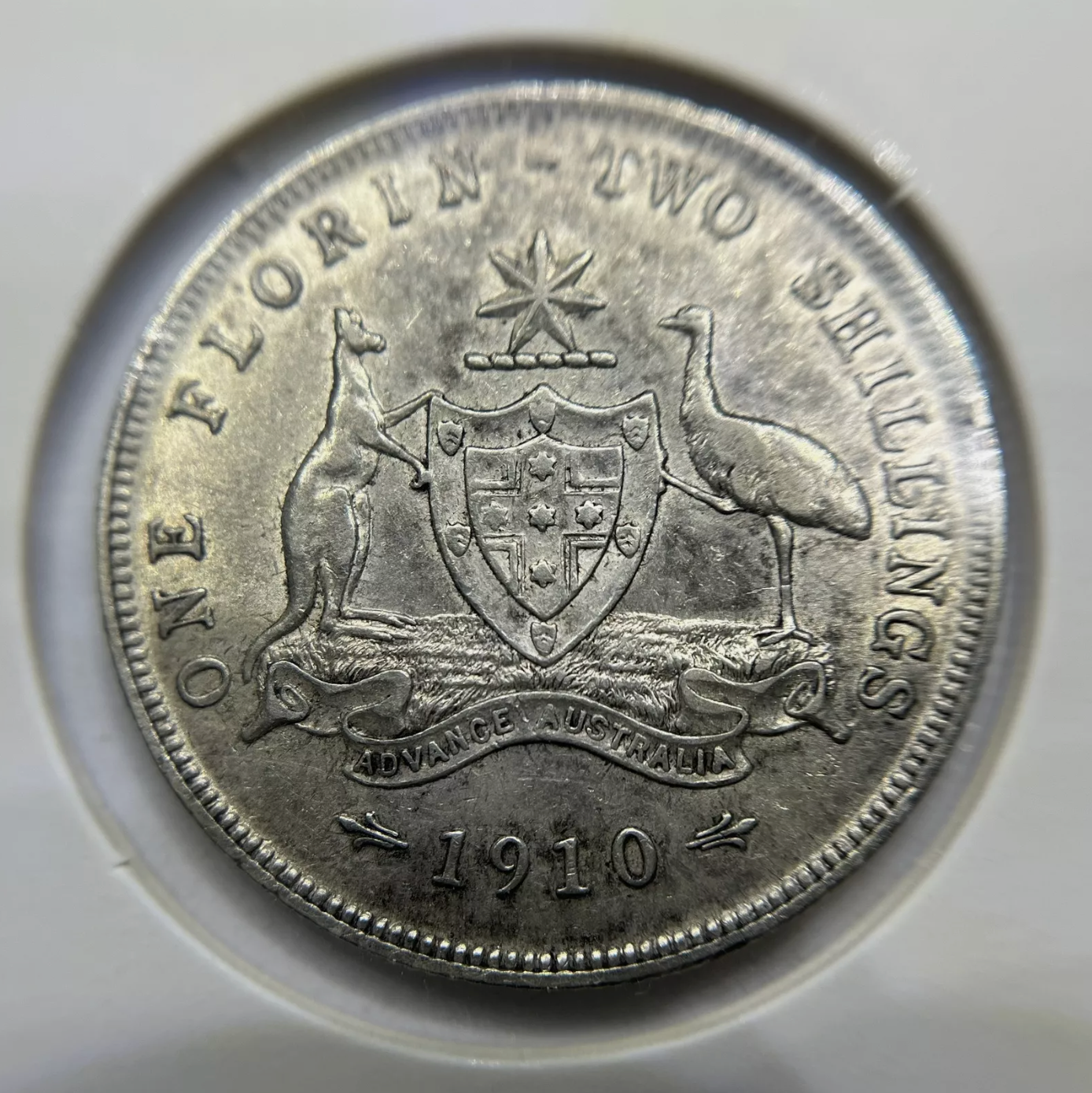 1910 Florin Coin - almost Extremely Fine