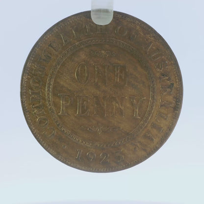 1925 Penny Coin - almost Extremely Fine
