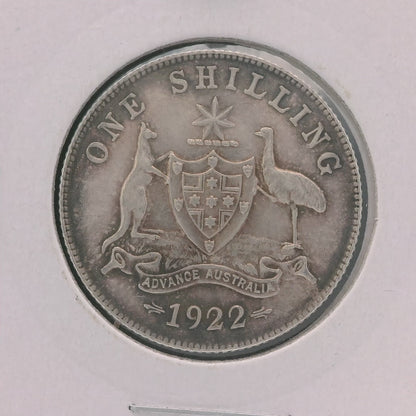 1922 Shilling Coin - Extremely Fine