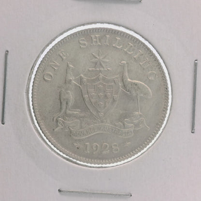1928 Shilling Coin - Uncirculated