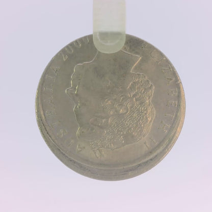 2000 Five Cent Coin - Off Centre & Lip - Struck out of Collar - Uncirculated