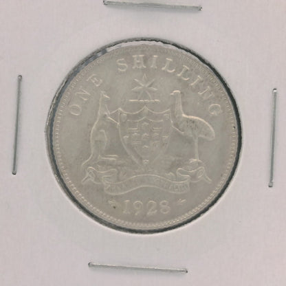 1928 Shilling Coin - Uncirculated