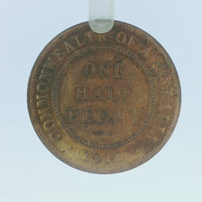 1912 H Half Penny Coin - Choice Uncirculated Lustrous