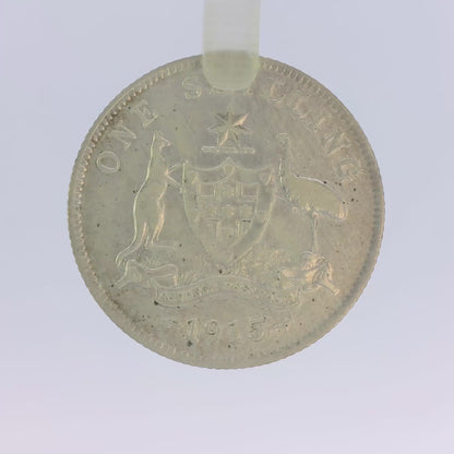 1915 Shilling Coin - good Fine
