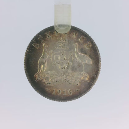 1916 Sixpence Coin -  Virtually Uncirculated