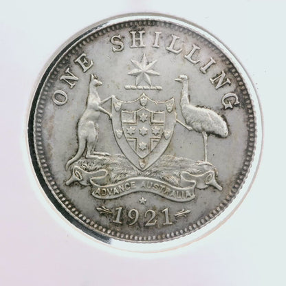 1921 Star Shilling Coin - Extremely Fine