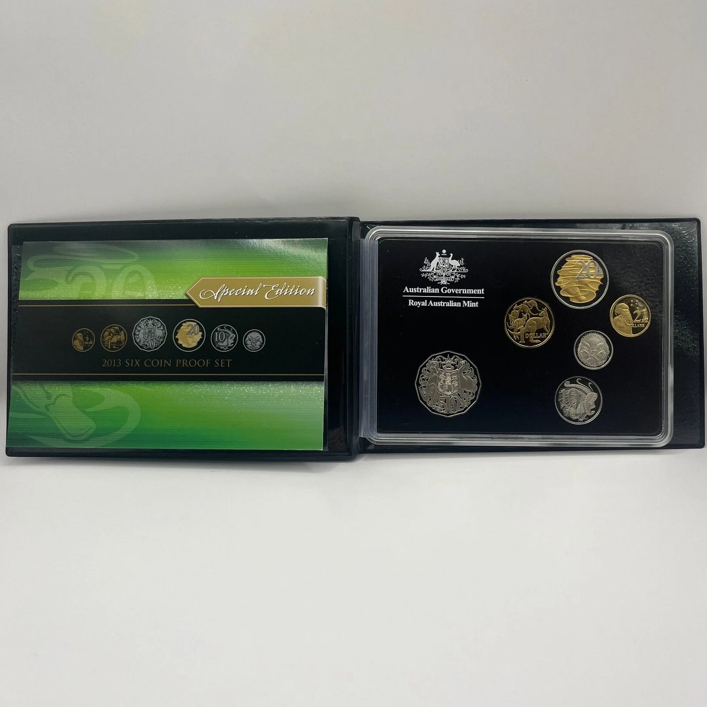 2013 Mint Proof Coin Set - Special Edition Gold Plated 20c - RAM Case