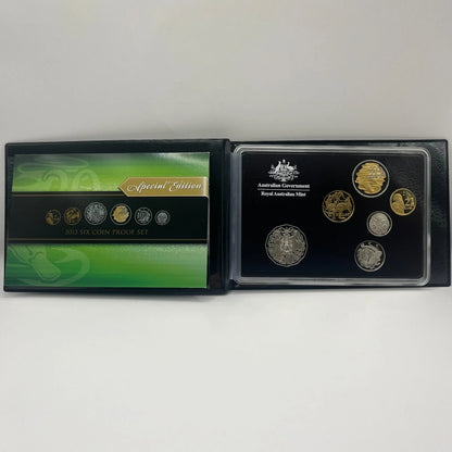 2013 Mint Proof Coin Set - Special Edition Gold Plated 20c - RAM Case