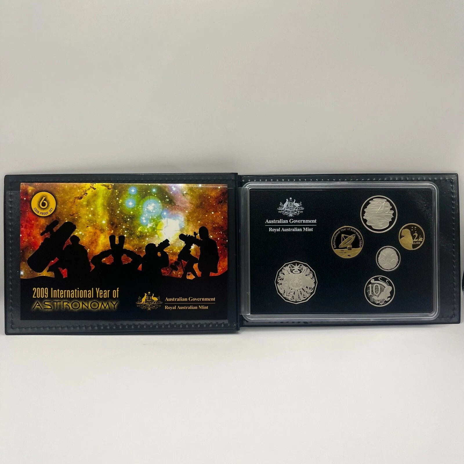 2009 Mint Proof Coin Set - Astronomy - 6 Coins Elizabeth II in RAM Case