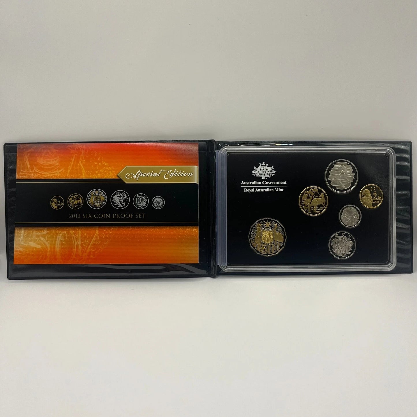 2012 Mint Proof Coin Set - Special Edition Gold Plated Gilded 50c - RAM Case