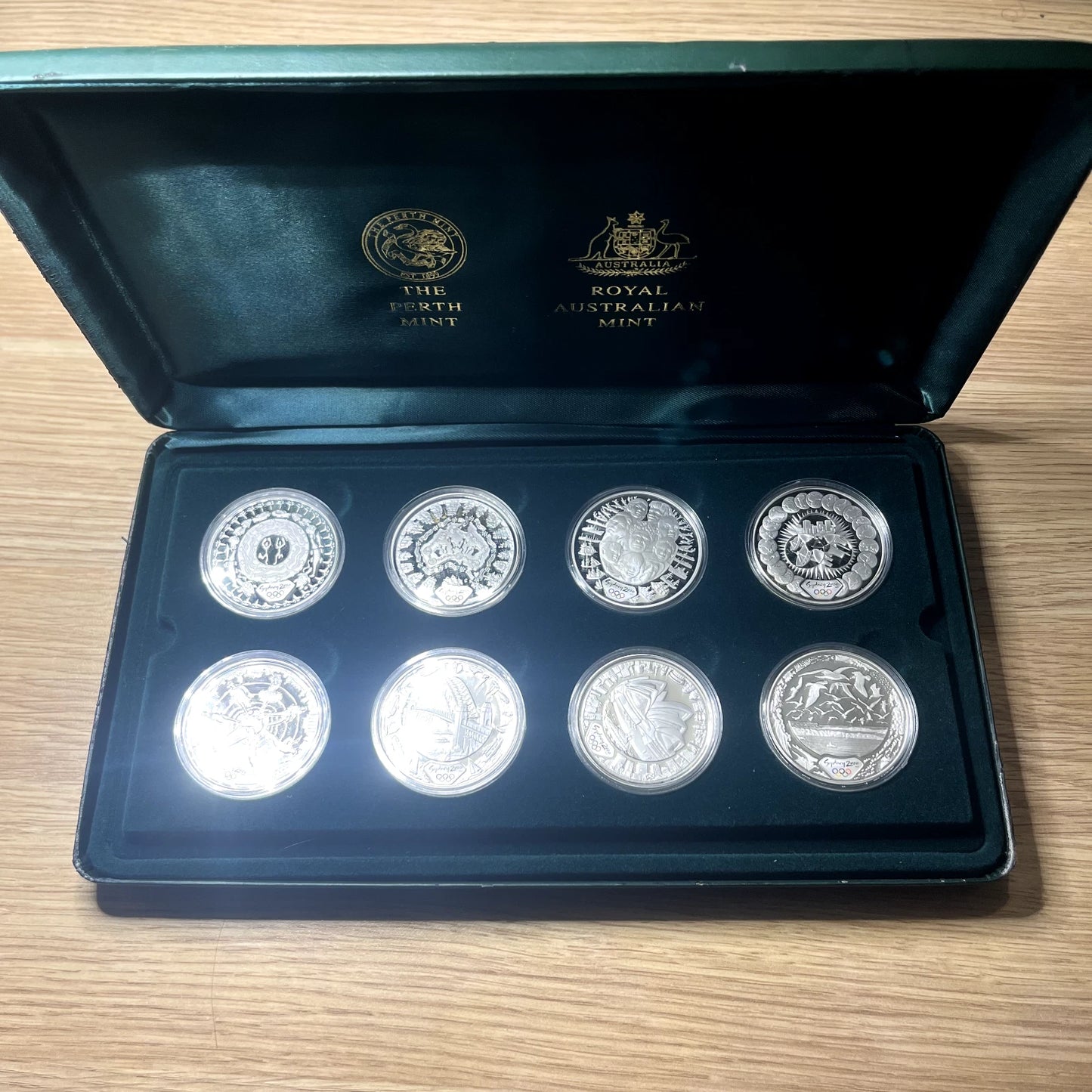 2000 Silver Five Dollar $5 Coin Set - 2000 Olympics 'Cultural Series' - RAM Case