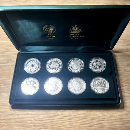 2000 Silver Five Dollar $5 Coin Set - 2000 Olympics 'Cultural Series' - RAM Case