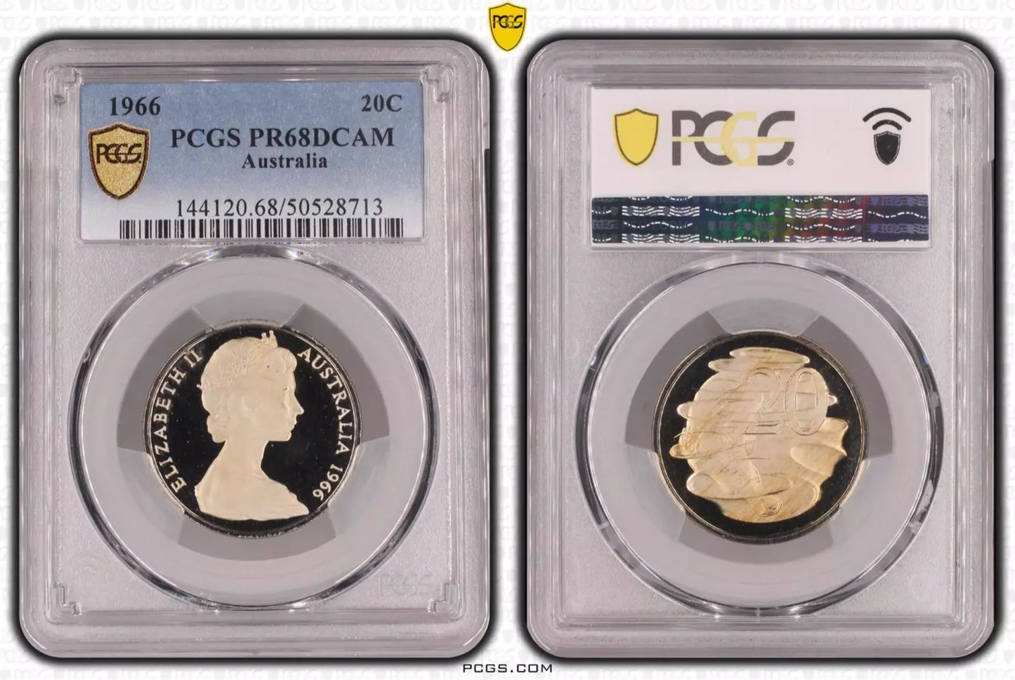 1966 Twenty Cent Proof Coin - PCGS PR68 DCAM
