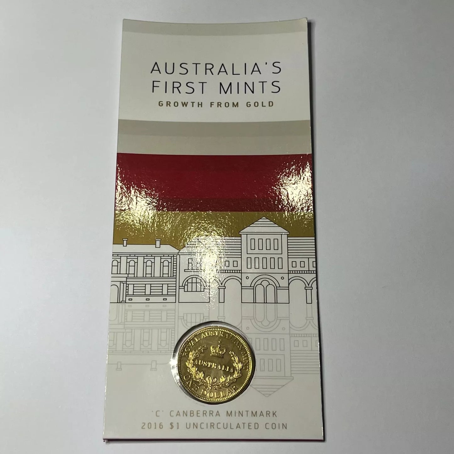 2016 One Dollar - Australia's First Mints - C Mint Mark RAM Card