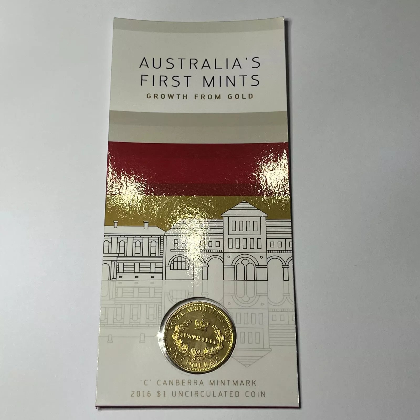 2016 One Dollar - Australia's First Mints - C Mint Mark RAM Card