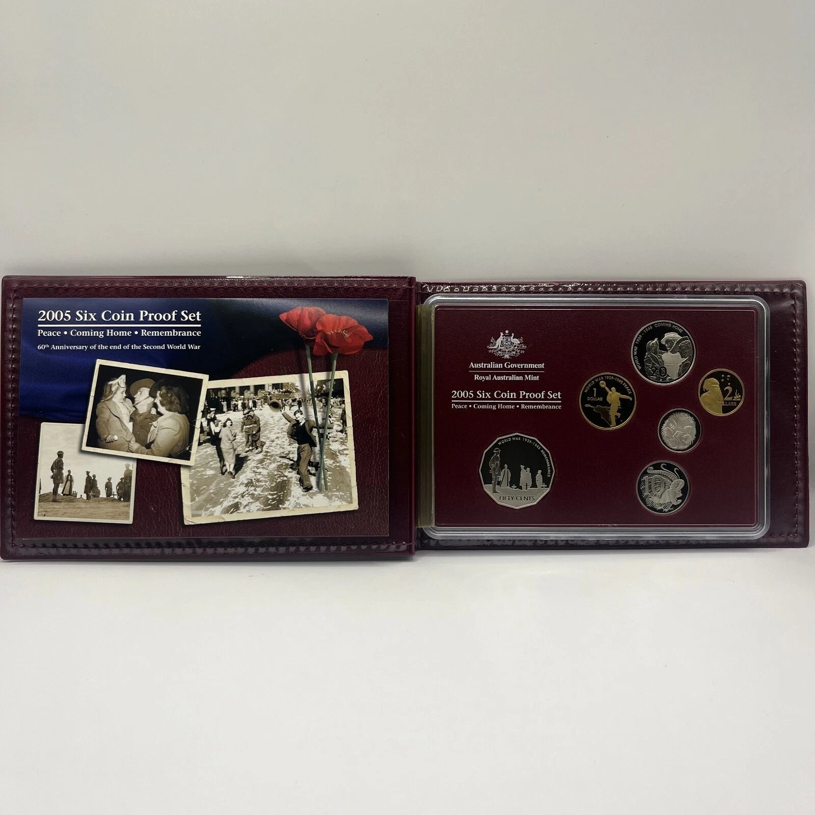 2005 Mint Proof Coin Set - Coming Home - 6 Coins Elizabeth II RAM Case
