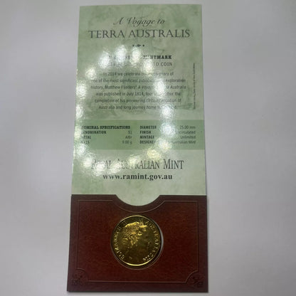 2014 One Dollar - Voyage of Terra Australis - C Mint Mark RAM Card