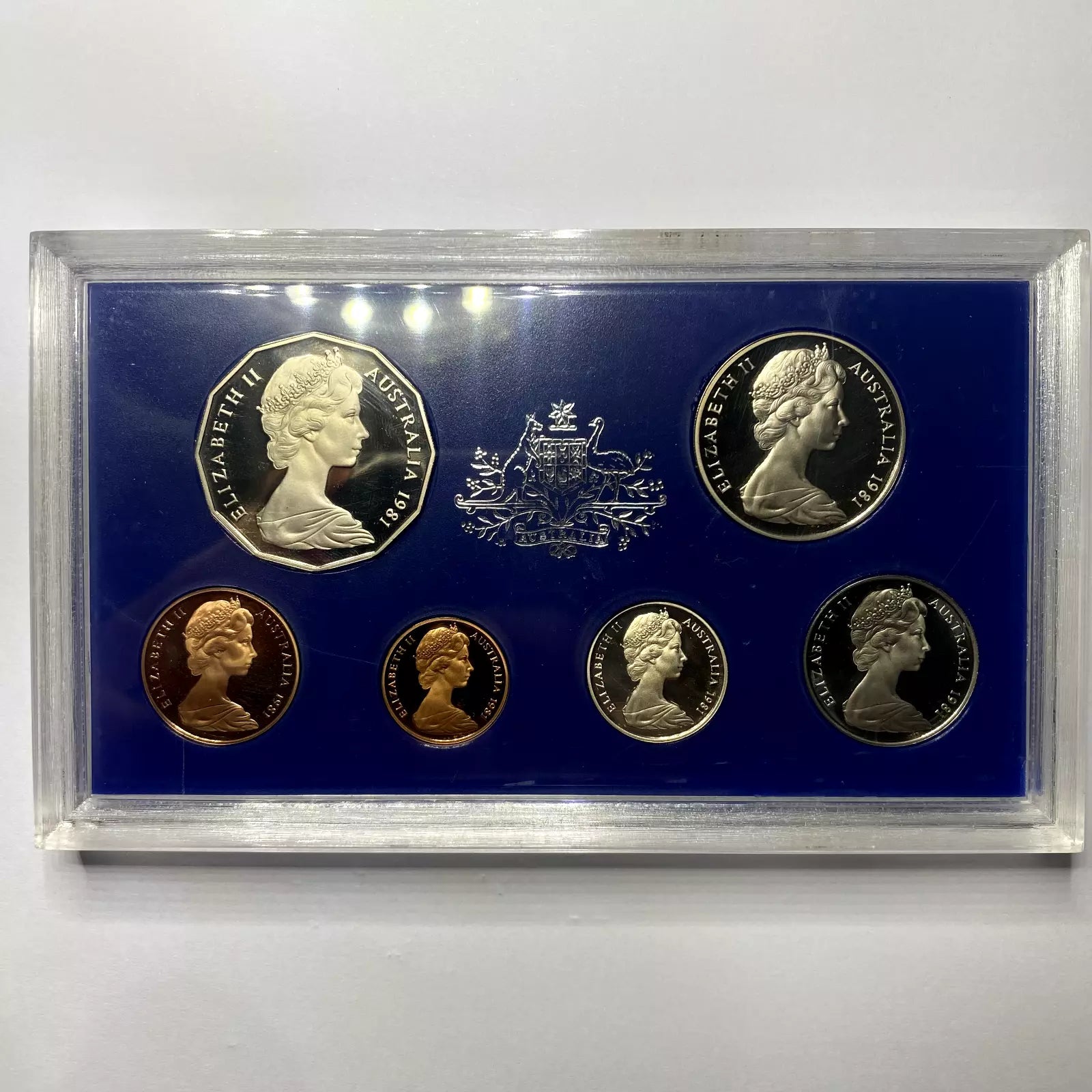 1981 Proof Coin Set - Royal Australian Mint - In Foam