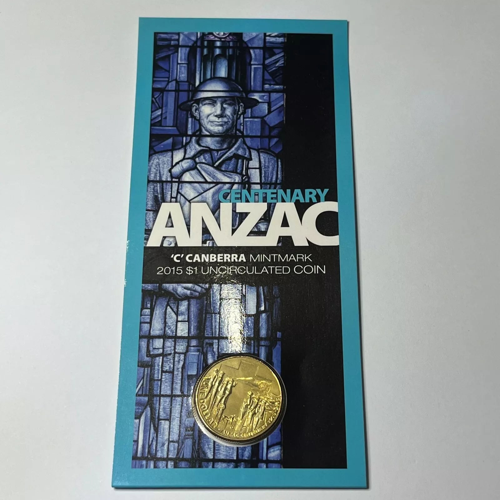 2015 One Dollar - ANZAC Centenary - C Mint Mark RAM Card