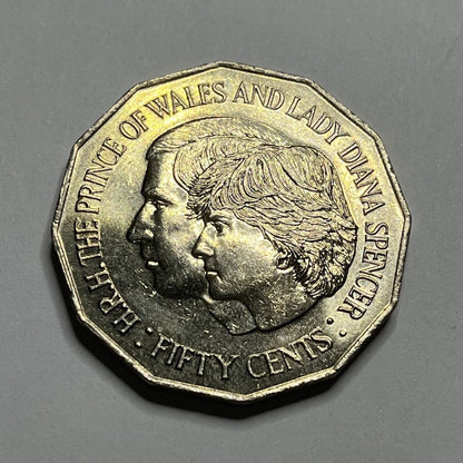 1981 Prince Of Wales 50 Cent - Uncirculated