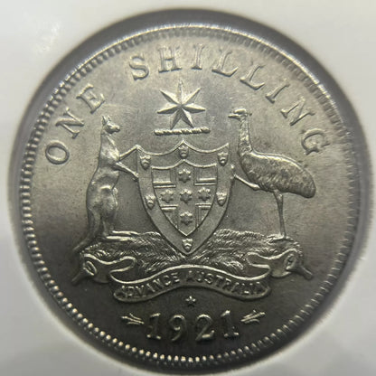 1921 Star Shilling Coin - Uncirculated