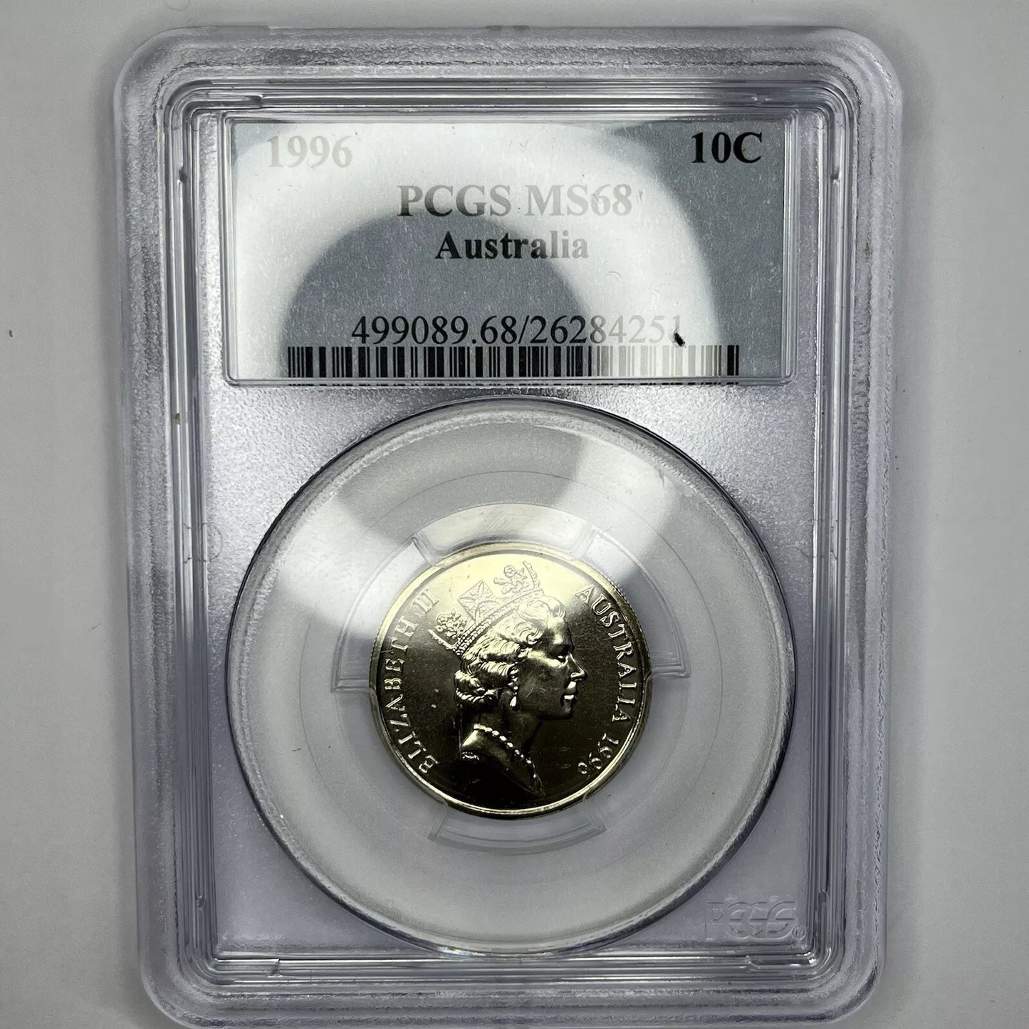 1996 Ten Cent Coin - PCGS MS68