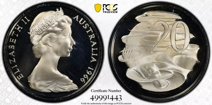 1966 Twenty Cent Coin - PCGS PR68
